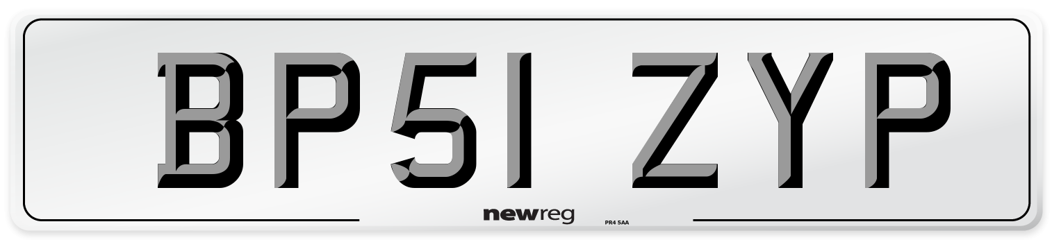 BP51 ZYP Number Plate from New Reg